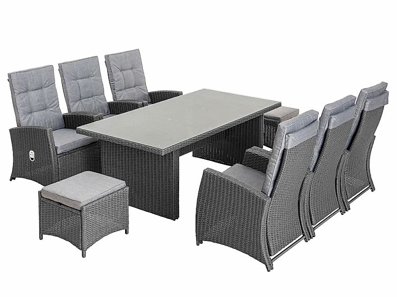 KONIFERA Garten-Essgruppe ""New Paris"" Set, 6 Sessel, Rückenlehne verstell günstig online kaufen