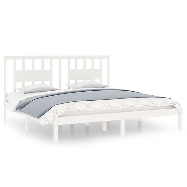 vidaXL Massivholzbett Weiß 180x200 cm 6FT Super King1156090 günstig online kaufen