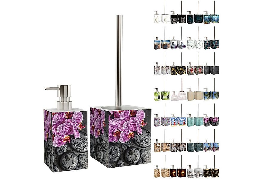 Sanilo Badaccessoire-Set mit Motiv, viele schöne Seifenspender und WC Bürst günstig online kaufen