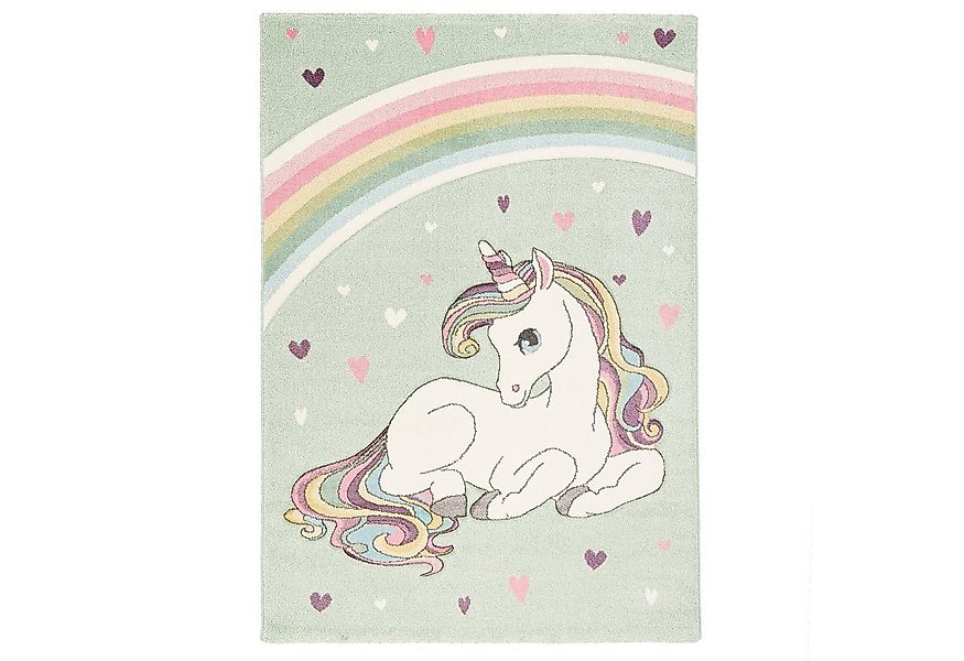 Pergamon Kinderteppich Kinder Teppich Maui Kids Einhorn Pastell, Rechteckig günstig online kaufen