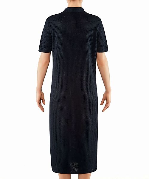 FALKE Damen Kleid Polo, S, Blau, Struktur, Leinen, 64057-643702 günstig online kaufen