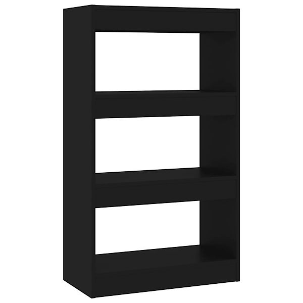 VidaXL Bücherregal/Raumteiler Schwarz 60x30x103 cm Holzwerkstoff günstig online kaufen