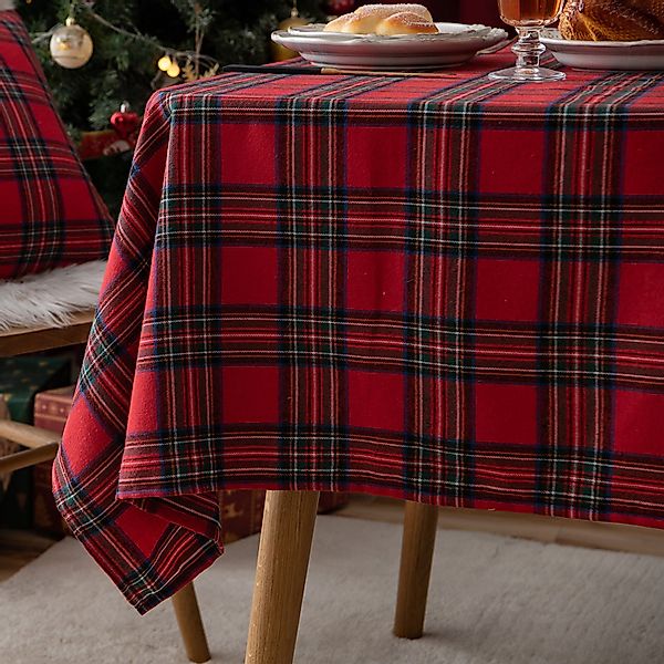Qelus Tischläufer Karierte Tischdecke Weihnachten Tischdecke günstig online kaufen