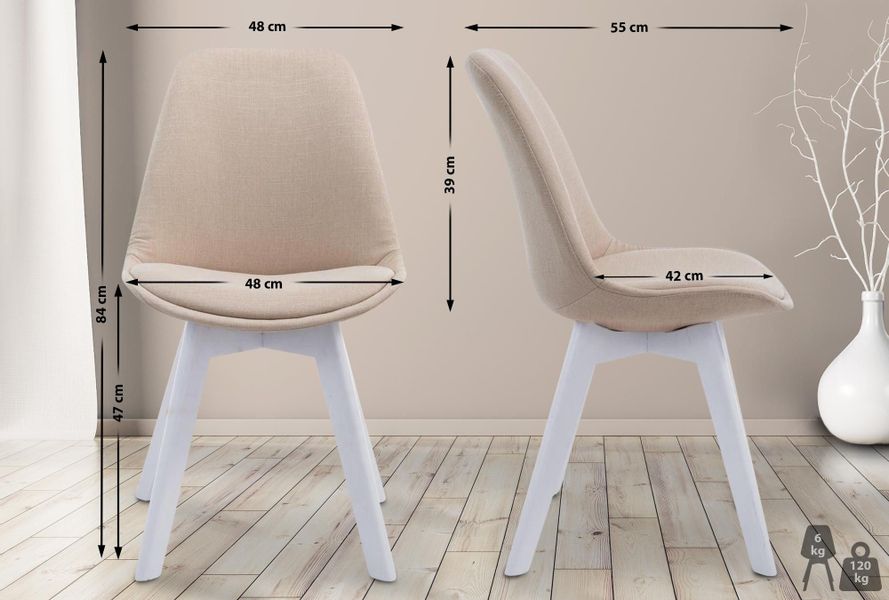 CLP Esszimmerstuhl Borneo, Stoff-Bezug, Lehnstuhl mit günstig online kaufen