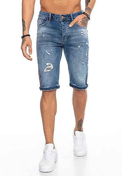 RedBridge Jeansshorts im Used-Look – Slim Fit, Destroyed-Details günstig online kaufen