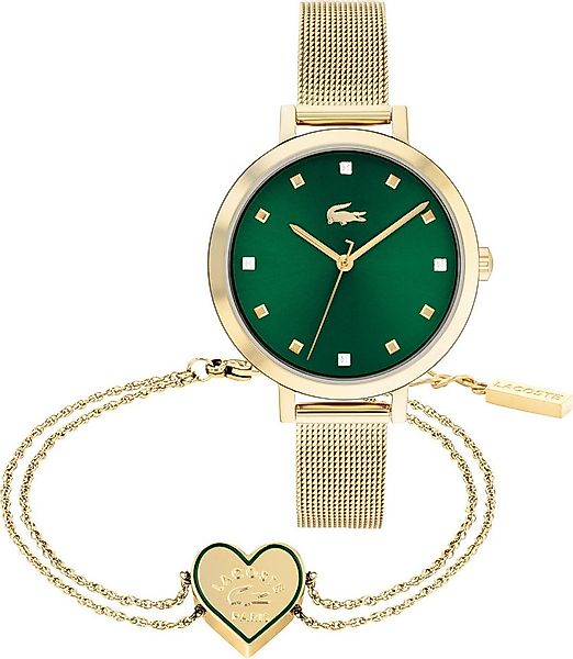 Lacoste Quarzuhr RIGA 2070029, (Set, 2-tlg., mit Armband), Armbanduhr, Dame günstig online kaufen