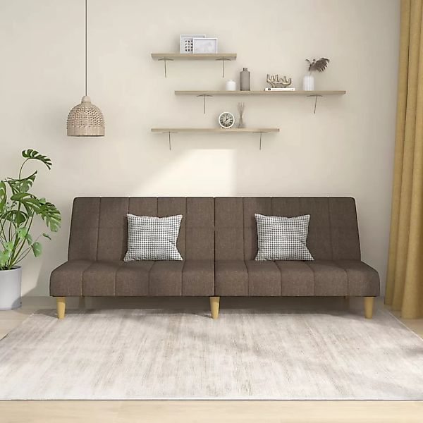 Vidaxl Schlafsofa 2-sitzer Taupe Stoff günstig online kaufen