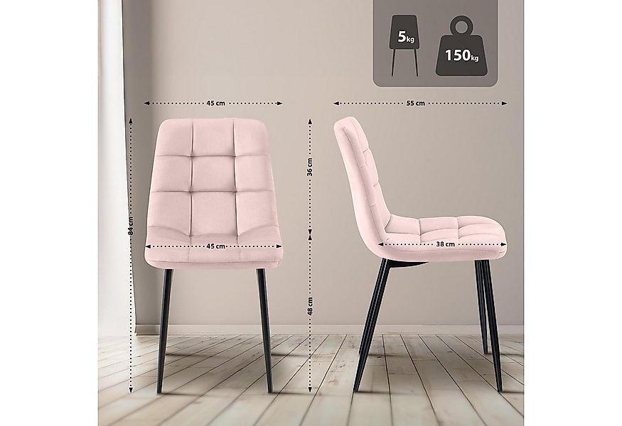 CLP Esszimmerstuhl Tilde (4er Set, 4 St), mit Rückenlehne, bis 150 kg günstig online kaufen