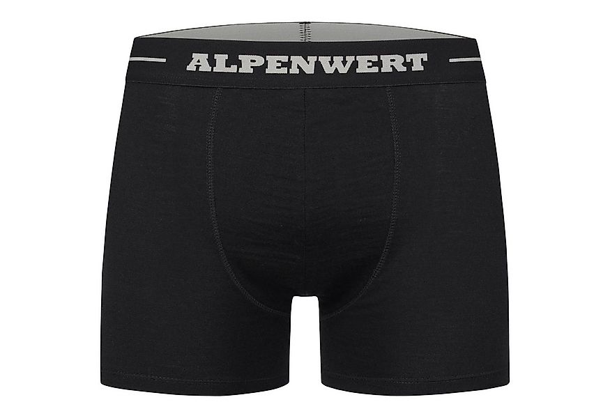 Alpenwert Boxershorts Herren aus 100% Merinowolle – atmungsaktiv, weich & k günstig online kaufen