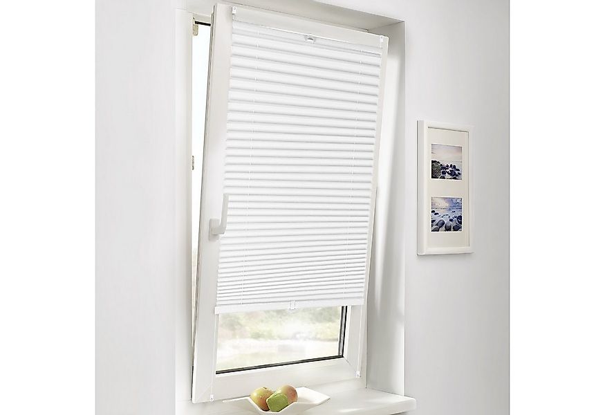 Sekey Plissee Faltrollo Faltenstore ohne Bohren, Lichtschutz, verspannt, bl günstig online kaufen