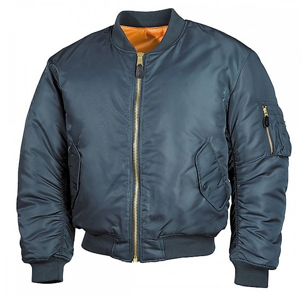 MFH Bomberjacke US Pilotenjacke MA1, Mod., alphablau - S Paspeltaschen mit günstig online kaufen