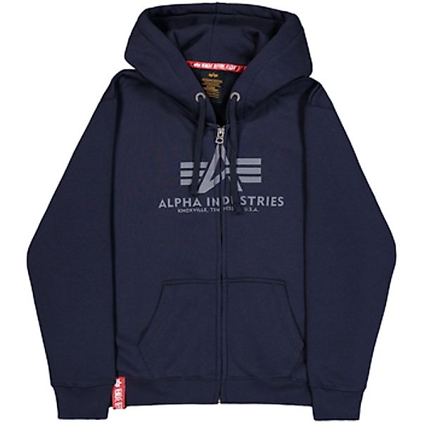 Alpha Industries  Sweatshirt Basic Zip Hoodie - rep.blue günstig online kaufen