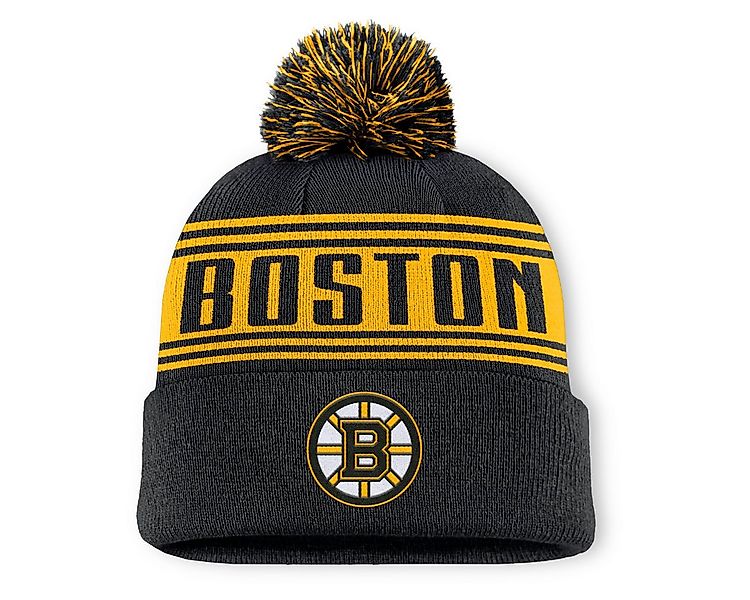 Fanatics Bommelmütze Fanatics Mütze Boston Bruins A/ Beanie Cuff W/Pom günstig online kaufen
