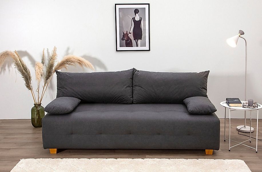 COLLECTION AB Schlafsofa "Bella, B: 196 cm, Liegefl. 145x196 cm" mit Bettfu günstig online kaufen
