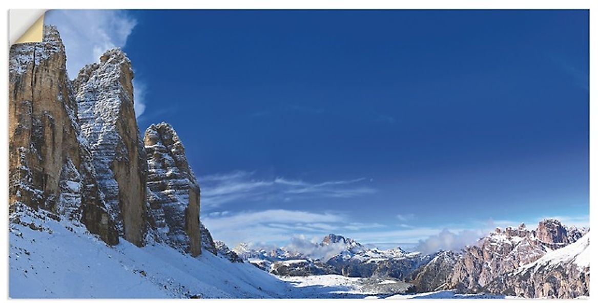 Artland Wandbild »Drei Zinnen Umrundung in den Dolomiten«, Himmel, (1 St.), günstig online kaufen