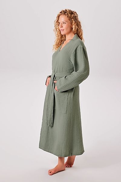 my home Bademantel "Juna Musselin, ideal für Sauna & Spa, Hotelbademantel, günstig online kaufen