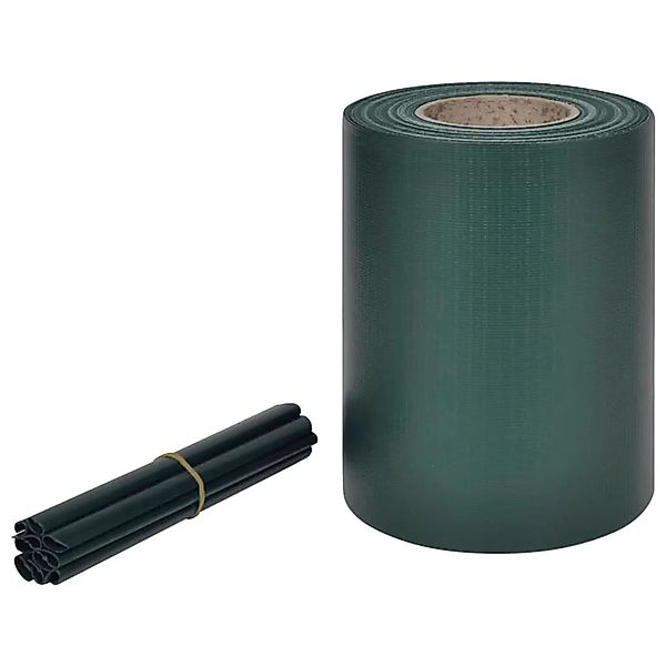vidaXL Gartenzaun-Sichtschutz PVC 70×0,19 m Grün 41618 günstig online kaufen