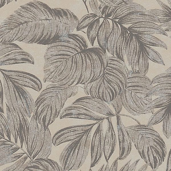 PROFHOME 393402-GU Natur Tapete Floral metallische Akzente Beige Braun 0,53 günstig online kaufen