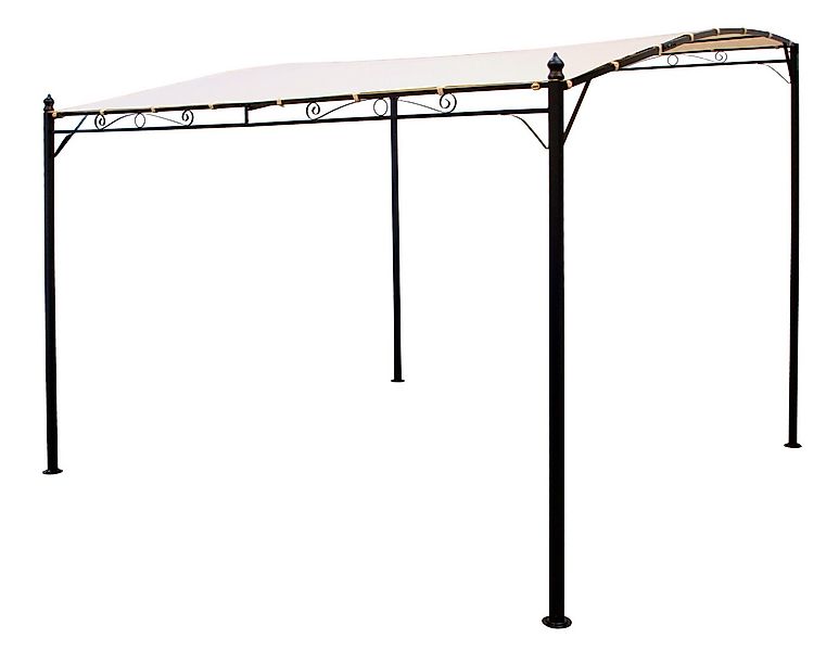 DEGAMO Anbaupavillon MANTOVA-XL, 3,0x3,0 Meter, Gestell Stahl schwarz, Plan günstig online kaufen