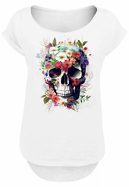 F4NT4STIC T-Shirt "Totenkopf Blumen", Print günstig online kaufen