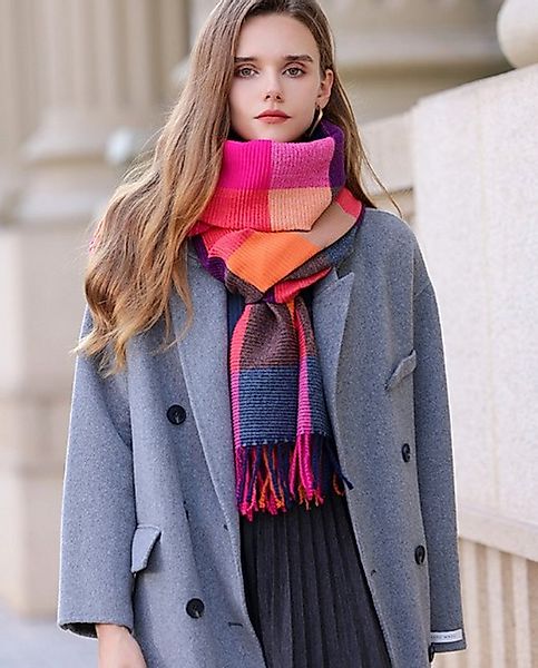 XDeer Modeschal Modeschal Damen Schal,Winter Schal Poncho Karo, Damen Halst günstig online kaufen