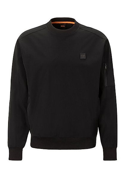 BOSS ORANGE Sweater mit Logo-Badge günstig online kaufen