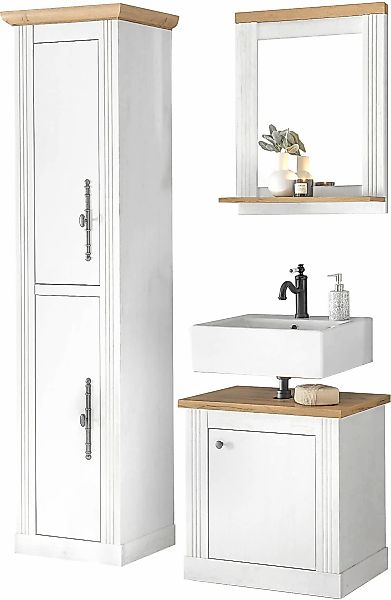 OTTO home Badmöbel-Set "WESTMINSTER, Bad im Landhausstil, 3-teiliges Badezi günstig online kaufen