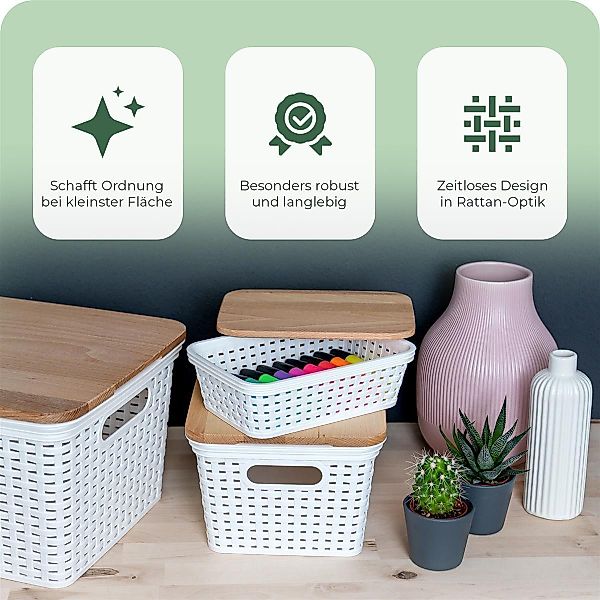 Novaliv Aufbewahrungsbox - (3 St), 3x günstig online kaufen