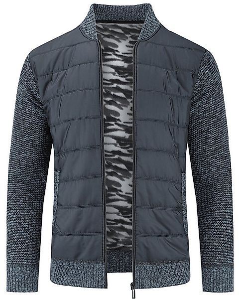 Allthemen Strickjacke Herren Patchwork-Design Cardigan mit Reißverschluss günstig online kaufen