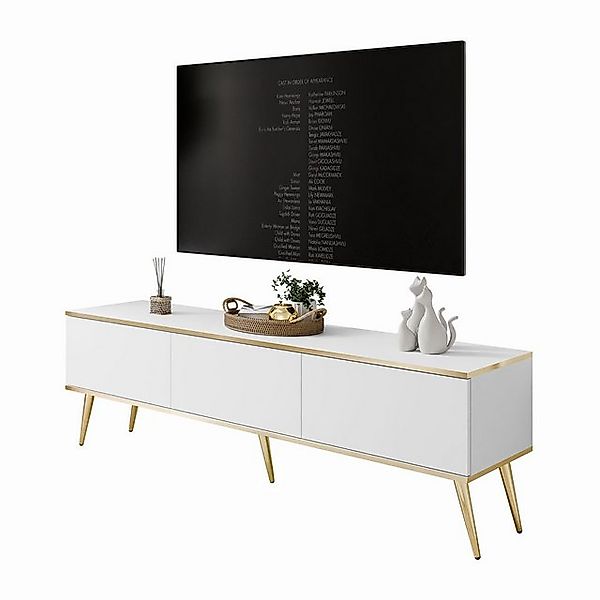 Lookway TV-Schrank OXFORD III 175 cm auf goldenen Füßen Breite: 175 cm günstig online kaufen