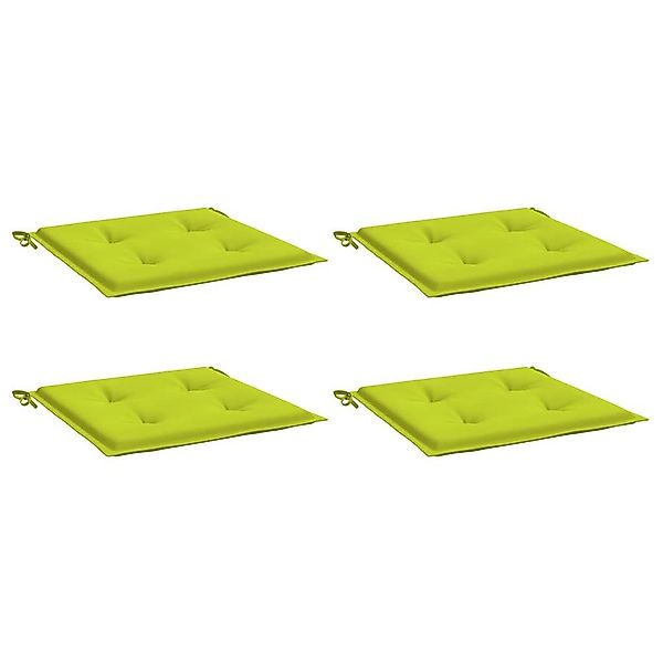 vidaXL Sitzauflage Gartenstuhl-Kissen 4 Stk. Knallgrün günstig online kaufen