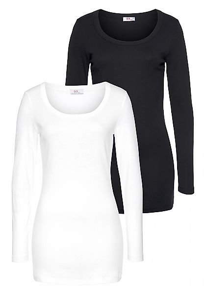 Flashlights Langarmshirt (Packung, 2-tlg) sehr figurbetonter günstig online kaufen