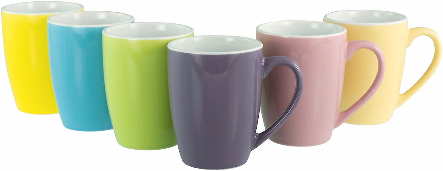 CreaTable Becher "Universal Fresh Bicolor, Becher 35 cl, 6-tlg." Frische Fa günstig online kaufen