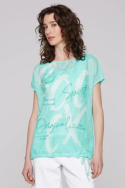 SOCCX 2-in-1-Shirt, mit Bindeband am Saum günstig online kaufen
