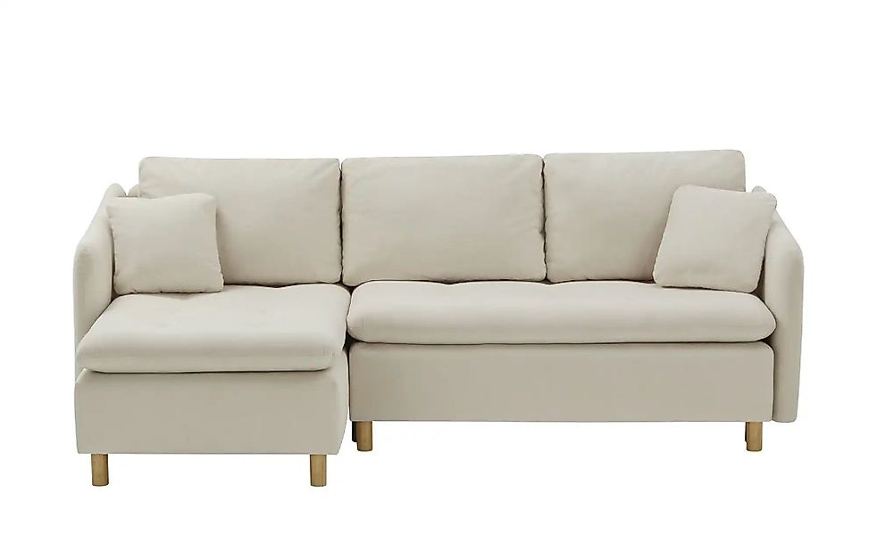 smart Ecksofa ausziehbar Bonamie ¦ creme ¦ Maße (cm): B: 225 H: 87 T: 145.0 günstig online kaufen