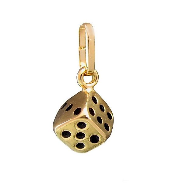 NICEANDnoble Kettenanhänger 585er Gelbgold Anhänger Würfel Kettenanhänger, günstig online kaufen