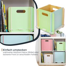 HMF Aufbewahrungsbox Praktische Spielzeugkiste aus Holz günstig online kaufen