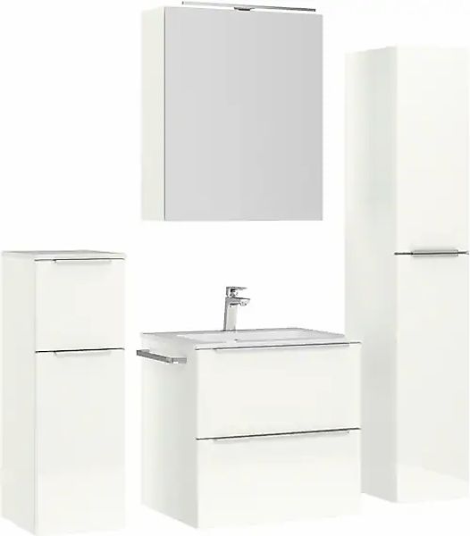 nobilia® Badmöbel-Set »Levere« vormontiert, mit Soft-Close, 4 Stk. tlg. günstig online kaufen