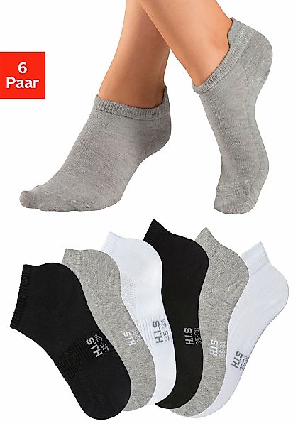 H.I.S Sportsocken Packung, 6 Paar tlg. Kurzsocken und Sneakersocken in eine günstig online kaufen