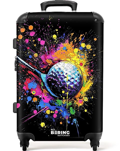 NoBoringSuitcases.com© Hartschalen-Trolley Golf mit Graffiti 67 günstig online kaufen