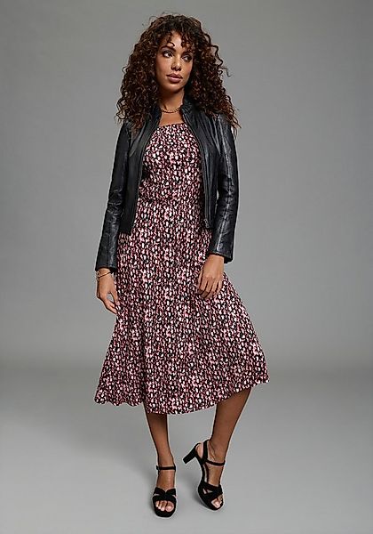 Bruno Banani Maxikleid mit Carmen-Ausschnitt und in geblümter Optik günstig online kaufen