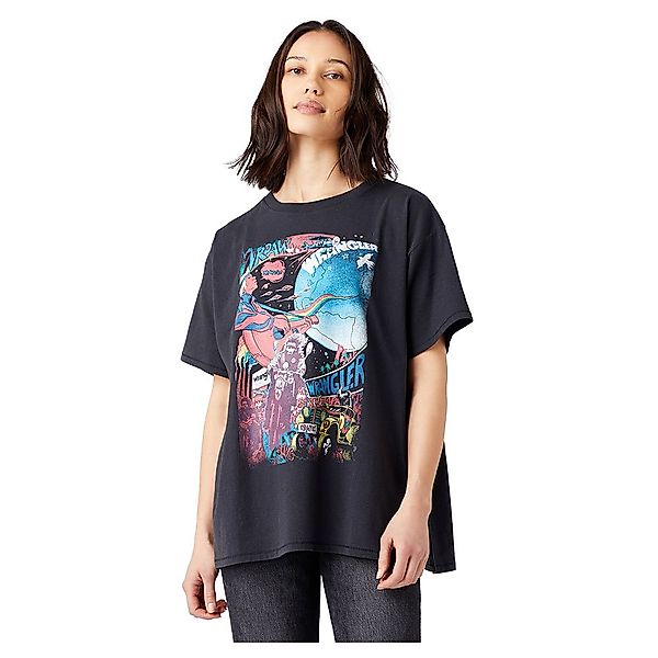 Wrangler Oversized Kurzärmeliges T-shirt XS Wornblack günstig online kaufen
