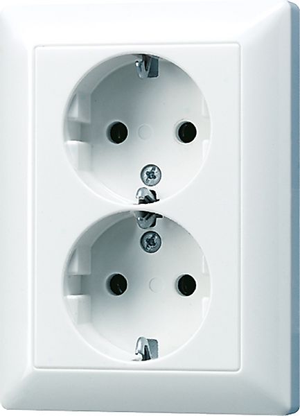Jung SCHUKO-Steckdose aws 16A 250V 2-fach AS 5020 KIU WW - AS5020KIUWW günstig online kaufen