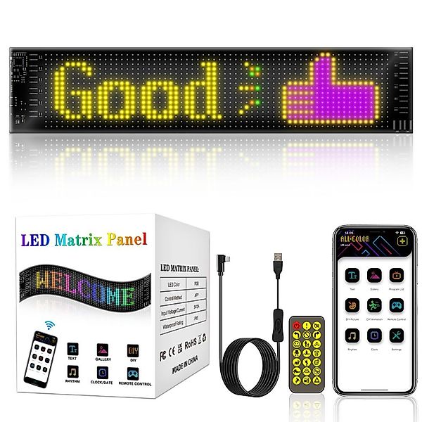 PRIISF Beleuchtetes Fensterbild LED Display Digital günstig online kaufen