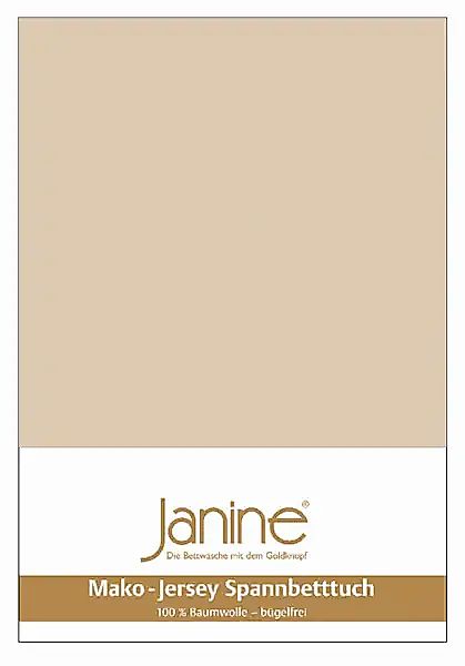 Janine Janine Spannbetttuch Mako-Feinjersey 5007 opalgrau (48) Größe:  200x günstig online kaufen