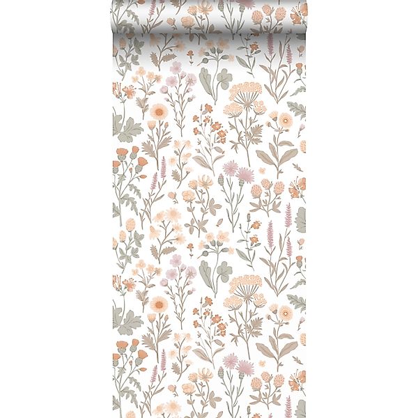 Sanders & Sanders Tapete Feldblumen Helllila Terrakotta Gelb Und Grün 50 X günstig online kaufen