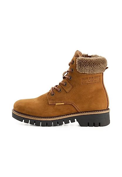 camel active Lederschuh mit Seitenzipper Schnürstiefel günstig online kaufen