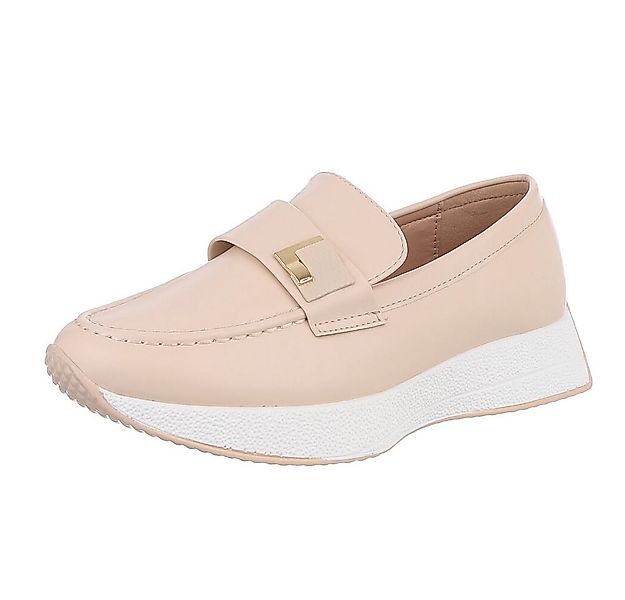 Ital-Design Atmungsaktive Plattformsandale für Damen im Alltag Slipper (898 günstig online kaufen