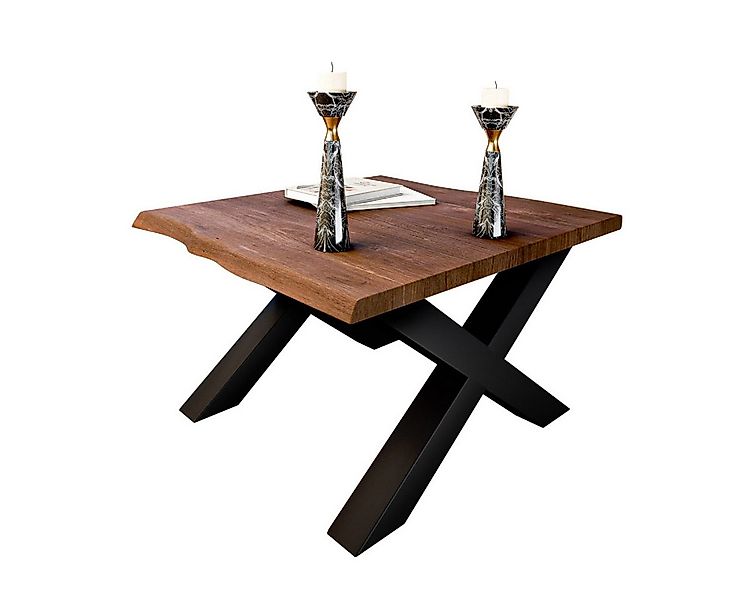 Liadomo Couchtisch Boston, Akazie Massivholz, Platte mit natürlicher Baumka günstig online kaufen