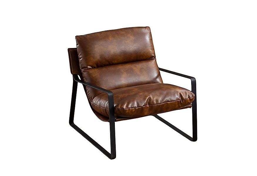 WAHSON OFFICE CHAIRS Loungesessel Moderner PU-Leder/ Chenille Ohrensessel m günstig online kaufen